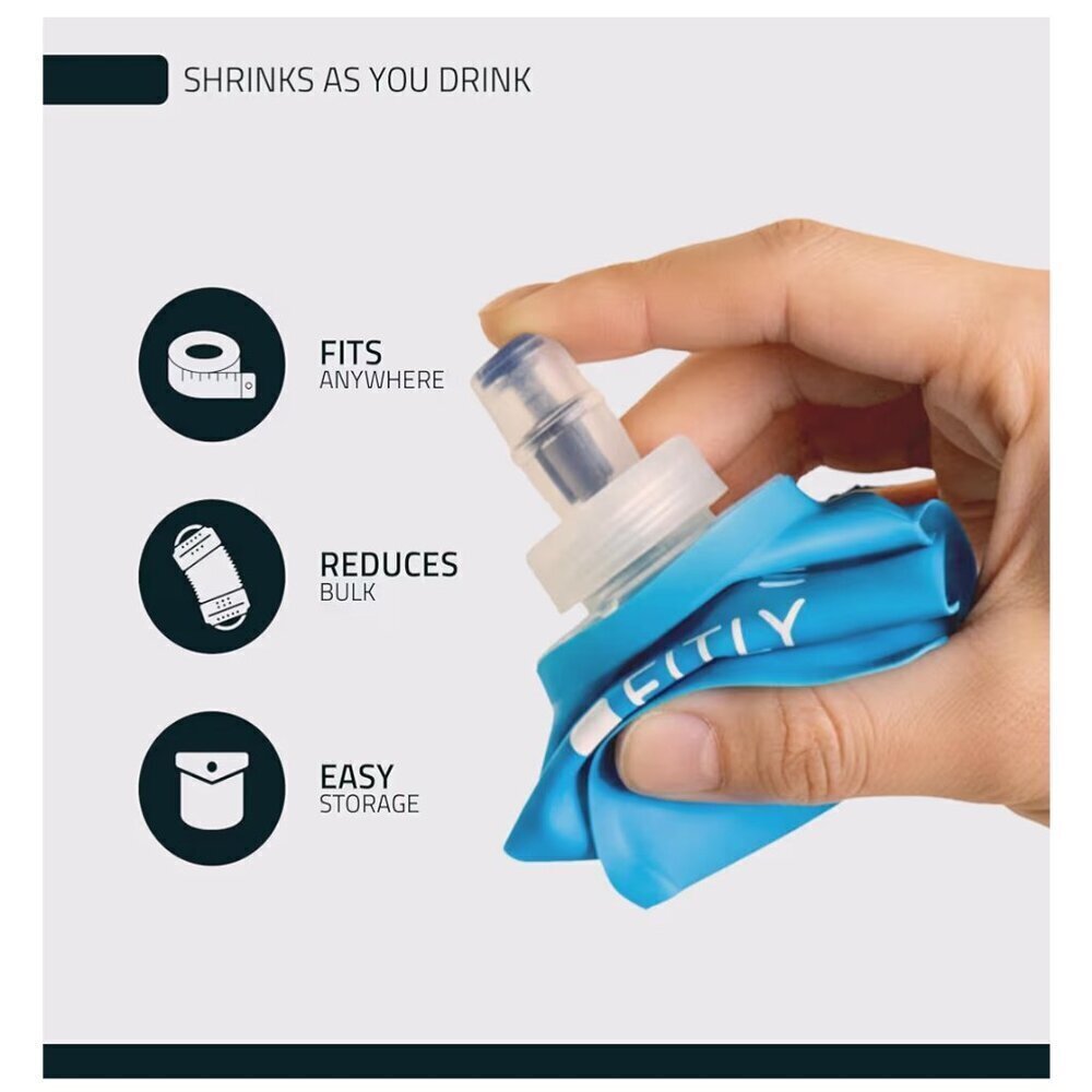 Fitly Soft Flask Shrink as You Drink Water Bottle NWOT - Picture 3 of 4